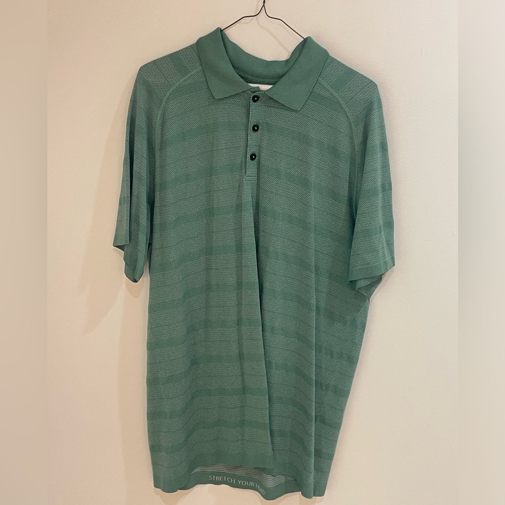 Lululemon Metal Vent Tech Men's Green Polo Shirt
